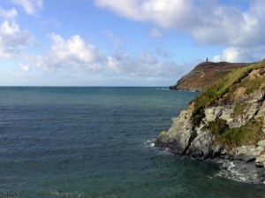 De kust van eiland Man bij Port Erin