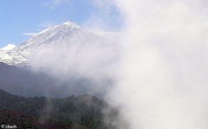 Wolkenwand op Tenerife