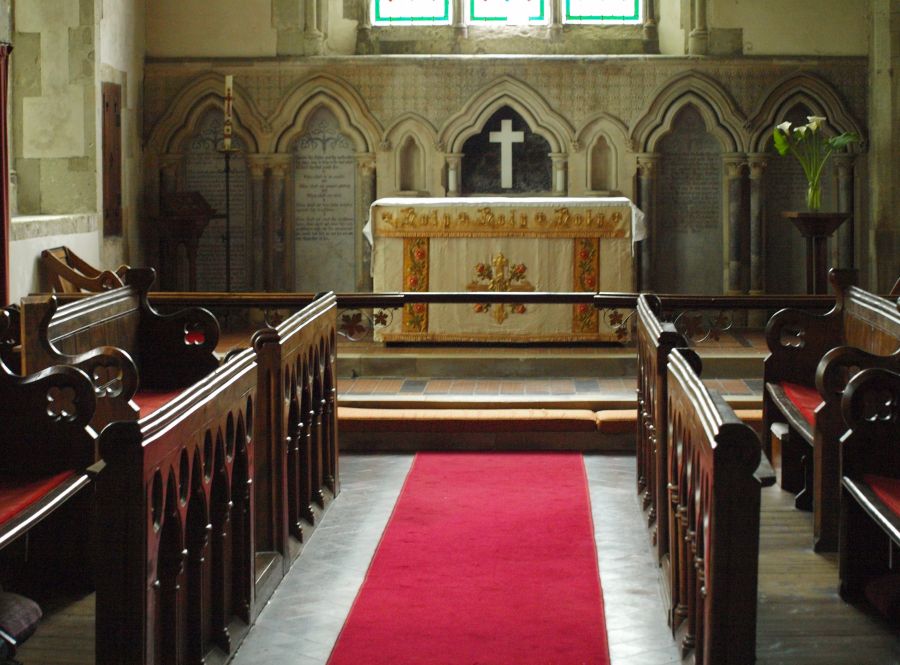 Blik in het kerkje