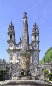 De kerk op de berg in Portugal