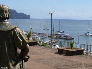 Statue von Kolumbus auf Madeira