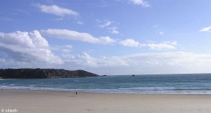 Strand auf Jersey