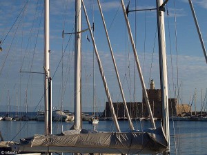 Der Hafen von Rhodos-Stadt