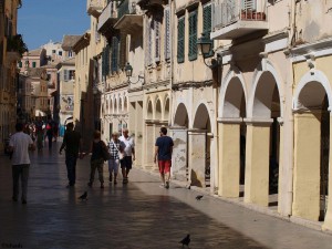 In den Strassen von Korfu-Stadt