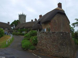 Eine Gasse in Godshill