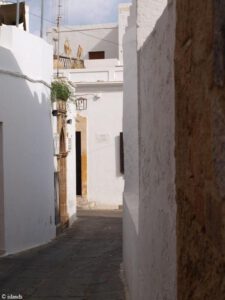 Kleine Gasse in Lindos