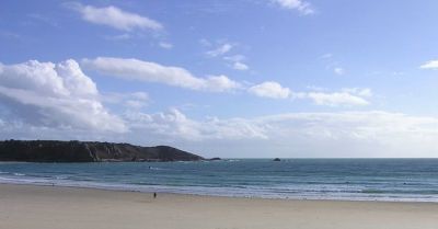 Strand auf der Kanalinsel Jersey