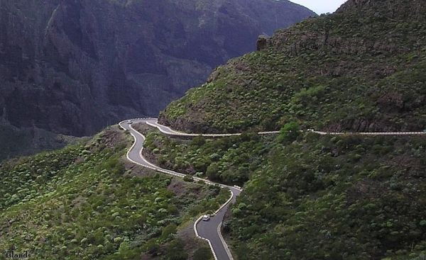 Haarspeldbochten op Tenerife